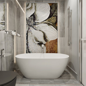 Купить Напольный смеситель для ванны с душем Kludi Balance 525900575 в Москве с доставкой Напольный смеситель для ванны с душем Kludi Balance 525900575