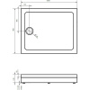 Поддон для душа STWORKI Эстерсунд 100x80, с сифоном