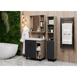 Мебель для ванной Onika Тимбер 70.10 серая, дуб сонома