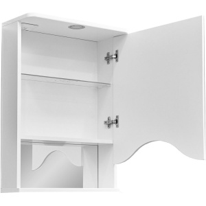 Зеркало-шкаф Stella Polar Волна Лиана R 50 с подсветкой