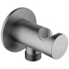 Шланговое подключение с держателем для душа Aquatek AQ2464BGM оружейная сталь