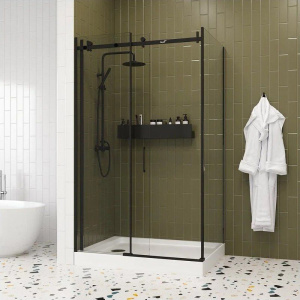 Душевой уголок Ceruttispa Ceza's 120B 120x90, профиль черный