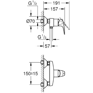 Купить Смеситель для душа Grohe BauFlow 23755000 в Москве с доставкой Смеситель для душа Grohe BauFlow 23755000