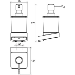 Дозатор для жидкого мыла Ravak X07P559 черный