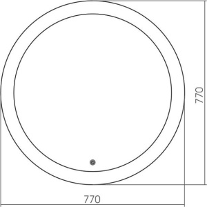 Купить Зеркало круглое Grossman Cosmo 77 с подсветкой в Москве с доставкой Зеркало круглое Grossman Cosmo 77 с подсветкой