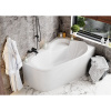 Акриловая ванна Vagnerplast Selena R 145x100 см, угловая, с каркасом, асимметричная