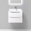 Тумба с раковиной BelBagno Marino 60 bianco lucido, подвесная