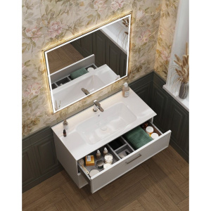 Мебель для ванной Kerama Marazzi Piano 85, подвесная, белая глянцевая