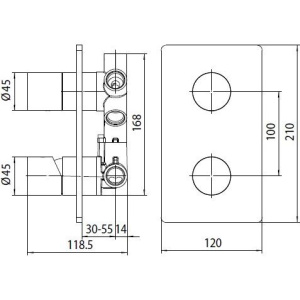 Смеситель для душа Bossini OKI Z00004.030 хром