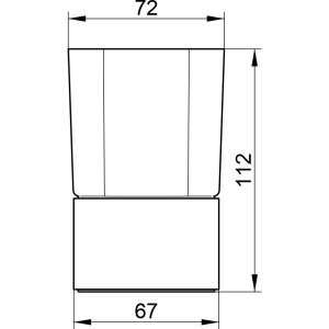 Стакан Keuco Elegance new 11650 019001 хром