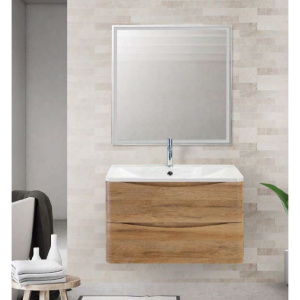 Купить Тумба с раковиной BelBagno Acqua 80 подвесная, rovere rustico в Москве с доставкой Тумба с раковиной BelBagno Acqua 80 подвесная, rovere rustico