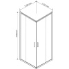 Душевой уголок Vincea Garda VSS-1G1111CLGM 110x110 см, профиль вороненая сталь, стекло прозрачное