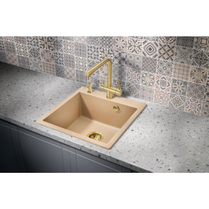 Купить Смеситель для кухни Milacio Ultra MCU.558.GD брашированное золото в Москве с доставкой Смеситель для кухни Milacio Ultra MCU.558.GD брашированное золото