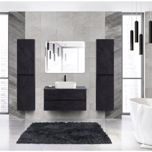 Купить Мебель для ванной Cezares Molveno 46 100 nero, со столешницей в Москве с доставкой Мебель для ванной Cezares Molveno 46 100 nero, со столешницей