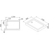 Поддон для душа Cezares Tray TRAY-A-AH-120/80-15-W0