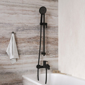 Купить Смеситель для ванны с душем IDDIS AIGBL00i02WA черный матовый в Москве с доставкой Смеситель для ванны с душем IDDIS AIGBL00i02WA черный матовый