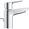 Смеситель для раковины Grohe BauEdge 23328001 с ограничителем температуры и рычажным донным клапаном, размер S, хром