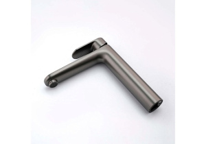 Смеситель для раковины 190 без донного клапана Aquatek AQ1804BGM Ника, оружейная сталь