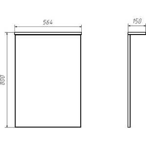 Купить Зеркало ASB-Mebel Коста 60 светлый орех в Москве с доставкой Зеркало ASB-Mebel Коста 60 светлый орех