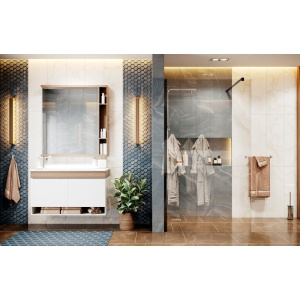 Душевая перегородка Ambassador Walk-in 15031112 120х200 см, профиль черный