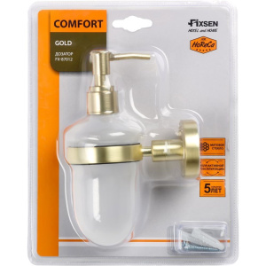 Дозатор Fixsen Comfort Gold FX-87012 золото сатин