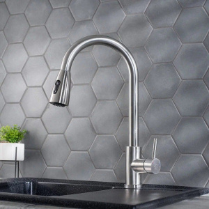 Смеситель для кухни РМС Sus124 017F-2 сталь