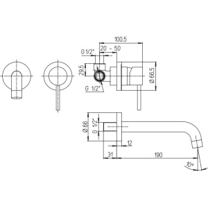 Купить Смеситель для раковины Paini Cox 78CR208 С ВНУТРЕННЕЙ ЧАСТЬЮ в Москве с доставкой Смеситель для раковины Paini Cox 78CR208 С ВНУТРЕННЕЙ ЧАСТЬЮ