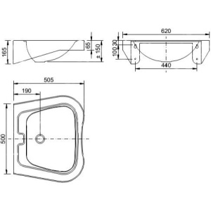 Раковина Nofer 13024.2.S