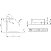 Поддон для душа Radaway Samos A800