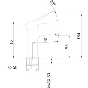Купить Смеситель для раковины Remer Winner W12 в Москве с доставкой Смеситель для раковины Remer Winner W12