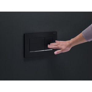 Купить Кнопка смыва Geberit Sigma 30 115.883.14.1 черная матовая, хром глянцевый в Москве с доставкой Кнопка смыва Geberit Sigma 30 115.883.14.1 черная матовая, хром глянцевый