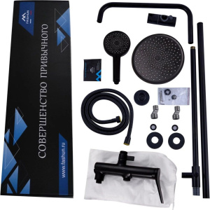 Душевая стойка Fashun A2486-7 черная