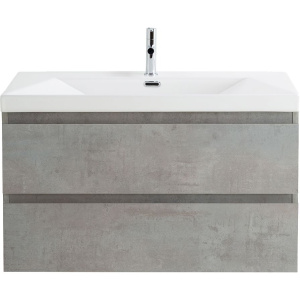 Купить Тумба с раковиной Cezares Molveno 90, beton в Москве с доставкой Тумба с раковиной Cezares Molveno 90, beton