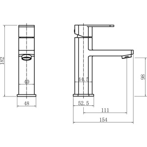 Смеситель для раковины Fashun A51120-21 бронза