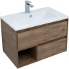 Тумба с раковиной STWORKI Карлстад 75 дуб рустикальный