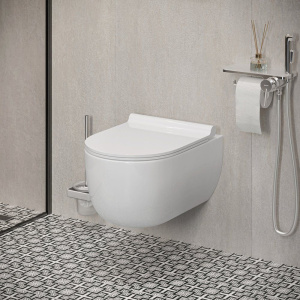 Унитаз подвесной Damixa Scandinavian Pure DX36C1701SC с микролифтом, безободковый