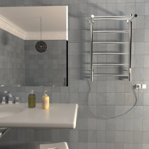 Полотенцесушитель электрический Тругор Аспект ПЭК СП1П 80x50, с полкой