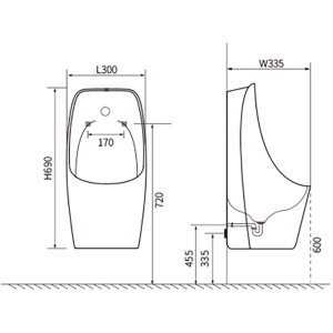 Писсуар Aquatek AQ3060-S-00