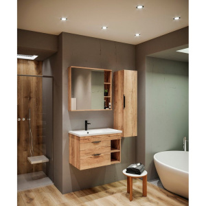 Купить Зеркало-шкаф Grossman Форта 80 дуб галифакс, универсальное в Москве с доставкой Зеркало-шкаф Grossman Форта 80 дуб галифакс, универсальное