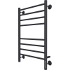 Полотенцесушитель электрический Terminus Аврора П8 500x800, матовый чёрный