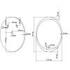 Зеркало Art&Max Ovale 57х77 с подсветкой