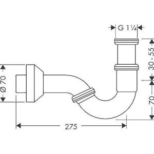 Купить Сифон для биде Hansgrohe 55237000 в Москве с доставкой Сифон для биде Hansgrohe 55237000