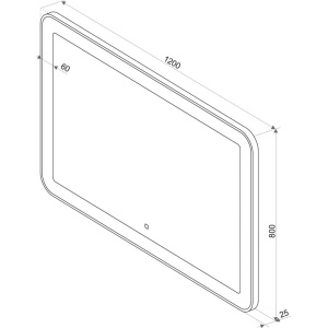 Купить Зеркало Art&Max Latina 120х80 в Москве с доставкой Зеркало Art&Max Latina 120х80