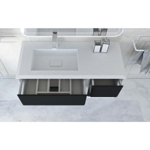 Купить Тумба с раковиной Cezares Bellagio 106 L grafite в Москве с доставкой Тумба с раковиной Cezares Bellagio 106 L grafite