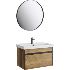 Мебель для ванной Aqwella Urban 80, подвесная, дуб балтийский