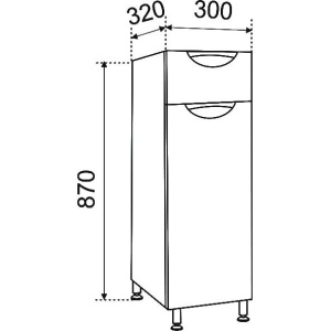 Тумба Emmy Милли R 30