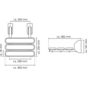 Сиденье для душа Ridder Pro А140108 бамбук