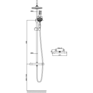 Душевая стойка D&K Potsdam DA2123701B10