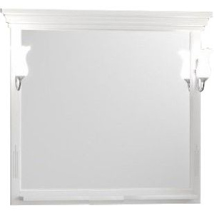 Зеркало Opadiris Риспекто 100 белое матовое, с выключателем