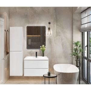 Шкаф-пенал Cezares Molveno Bianco Ghiaccio белый матовый, универсальный